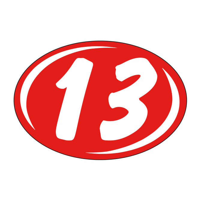 Small Oval Years - Window Sticker