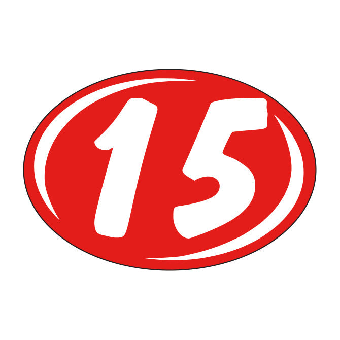 Small Oval Years - Window Sticker