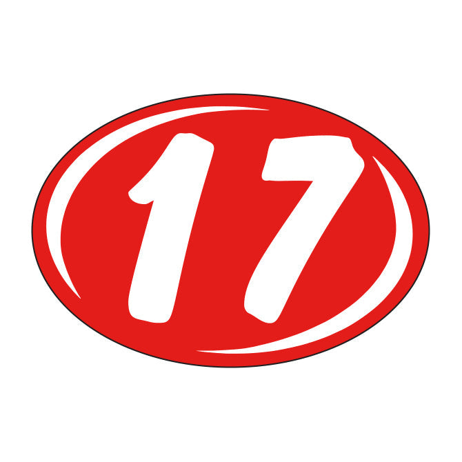 Small Oval Years - Window Sticker