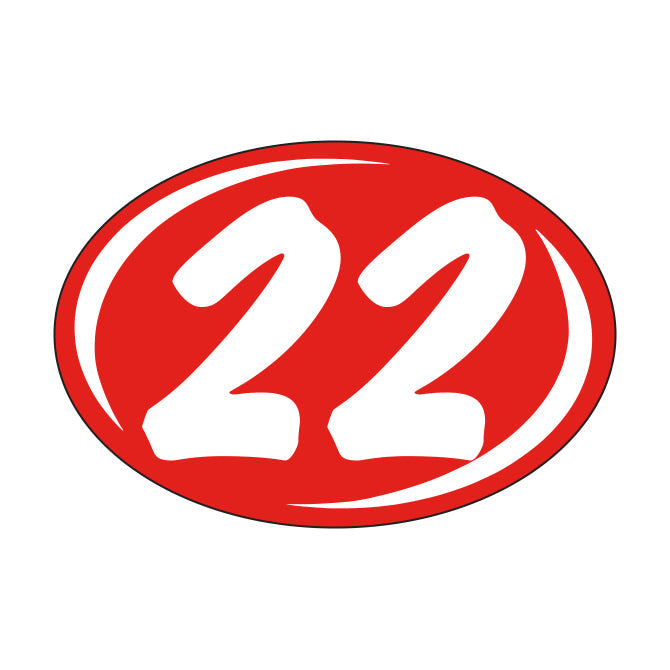 Small Oval Years - Window Sticker