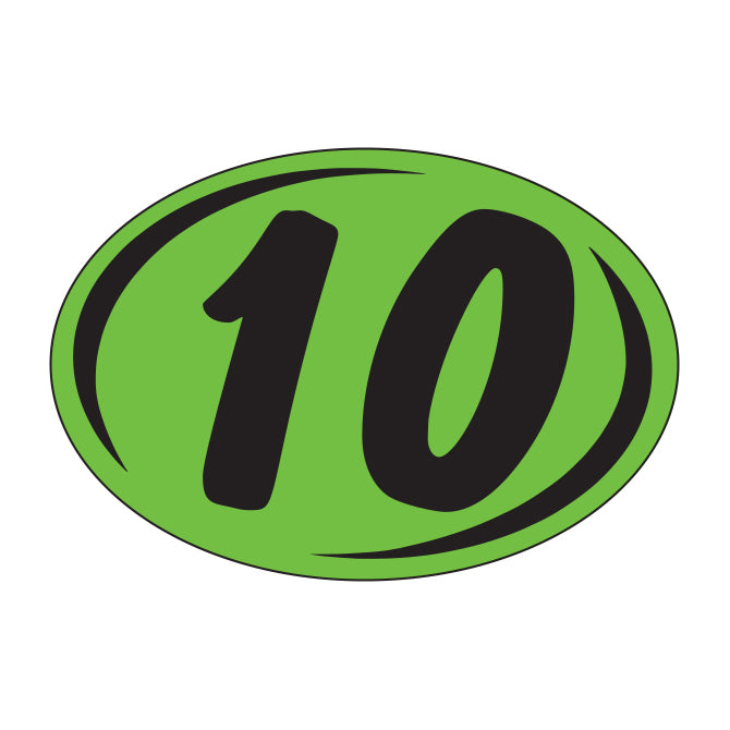 Small Oval Years - Window Sticker