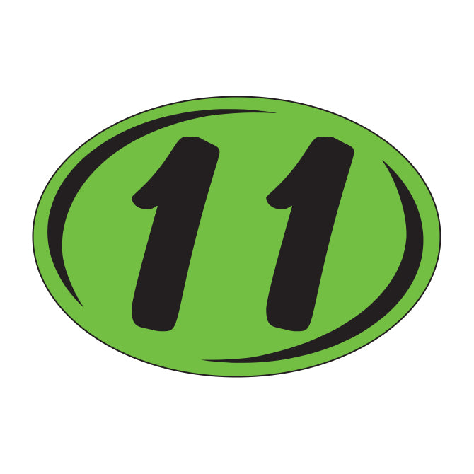 Small Oval Years - Window Sticker