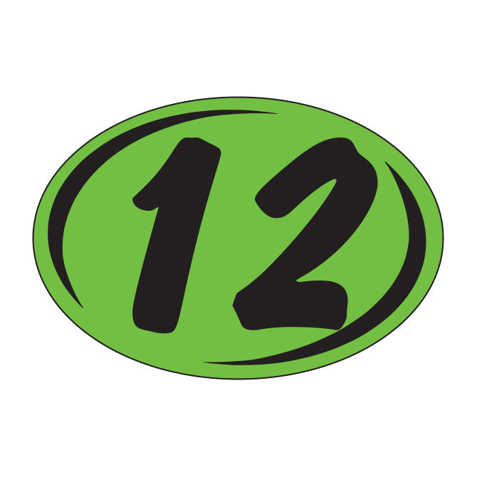 Small Oval Years - Window Sticker