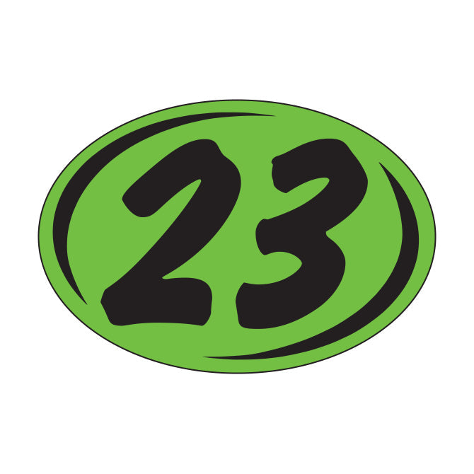 Small Oval Years - Window Sticker