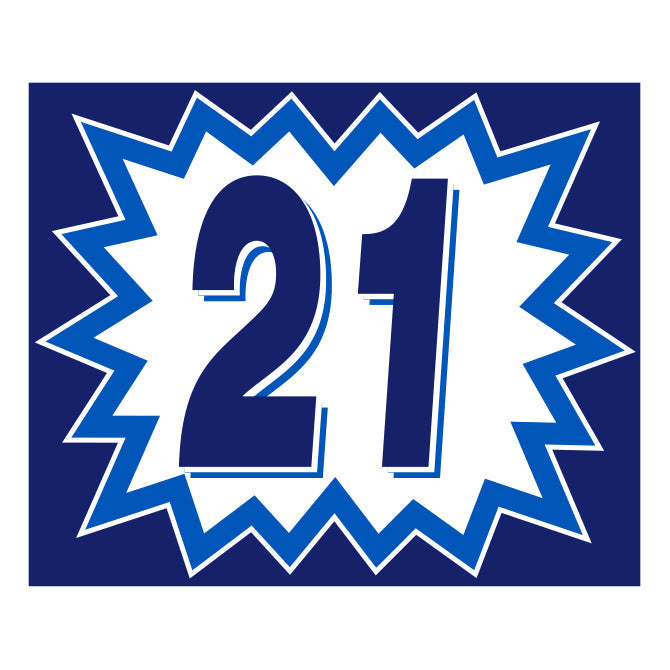 Blast Year Window Sticker