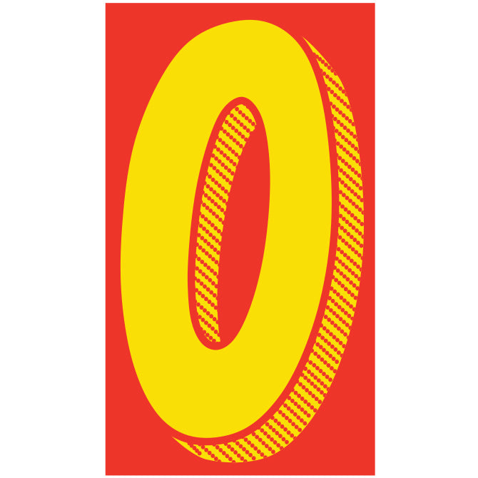 11-1/2" Yellow & Red