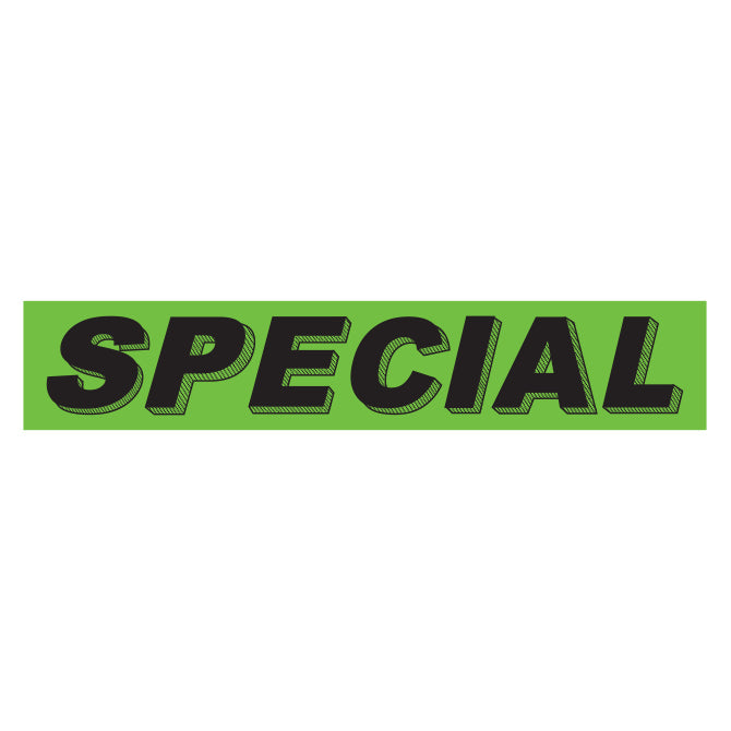 Green & Black Slogan Stickers