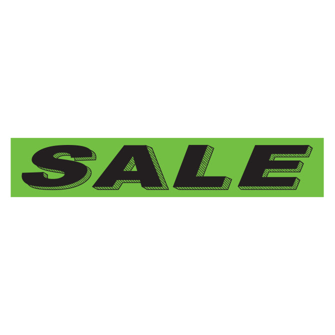Green & Black Slogan Stickers