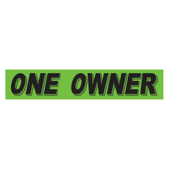 Green & Black Slogan Stickers