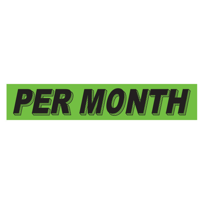 Green & Black Slogan Stickers