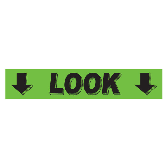 Green & Black Slogan Stickers