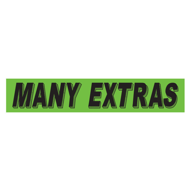 Green & Black Slogan Stickers