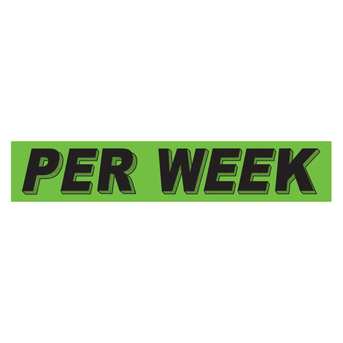 Green & Black Slogan Stickers