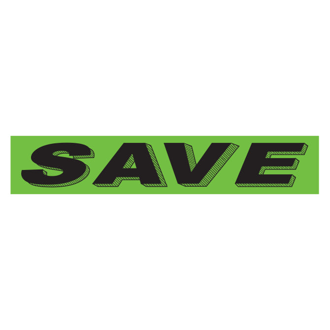 Green & Black Slogan Stickers