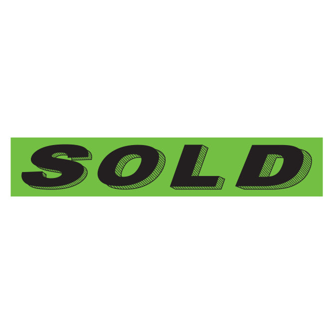 Green & Black Slogan Stickers
