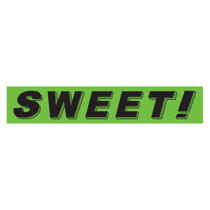 Green & Black Slogan Stickers