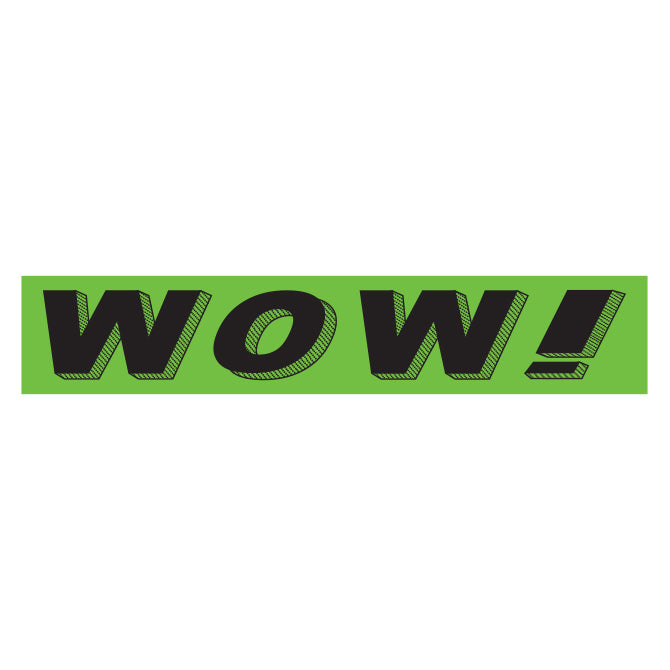 Green & Black Slogan Stickers