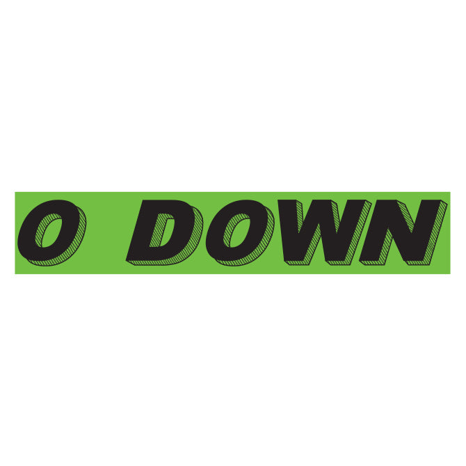 Green & Black Slogan Stickers