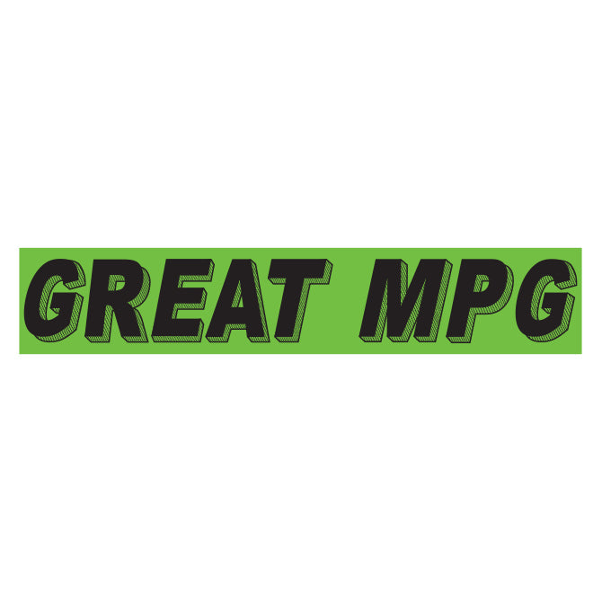 Green & Black Slogan Stickers
