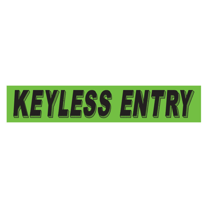 Green & Black Slogan Stickers