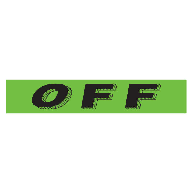 Green & Black Slogan Stickers