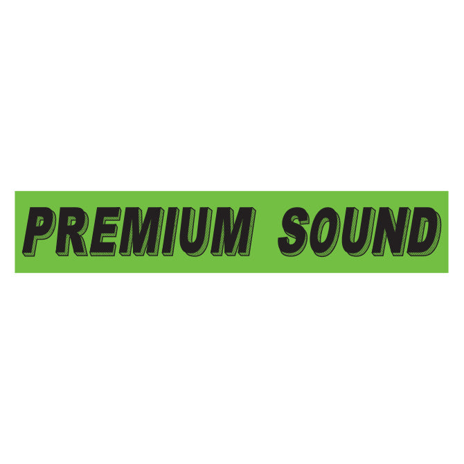 Green & Black Slogan Stickers