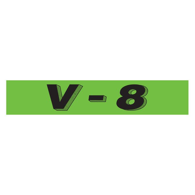 Green & Black Slogan Stickers