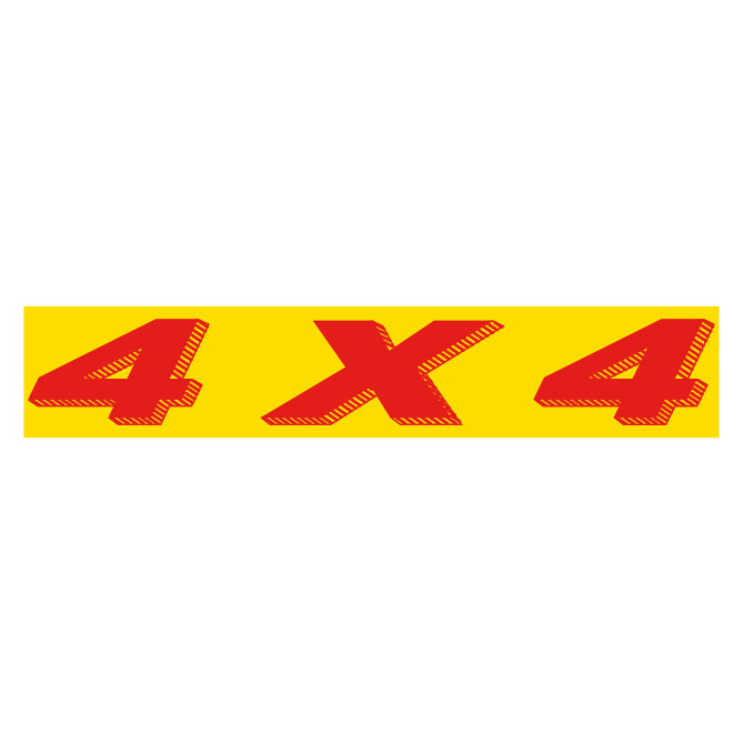 Yellow & Red Slogan Stickers