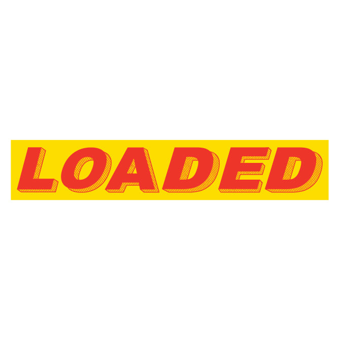 Yellow & Red Slogan Stickers