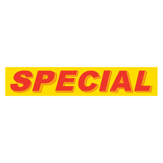 Yellow & Red Slogan Stickers