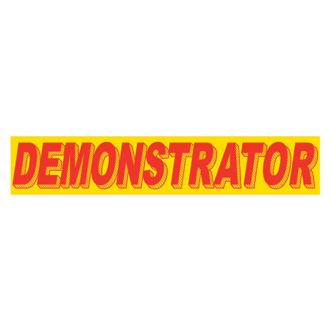 Yellow & Red Slogan Stickers