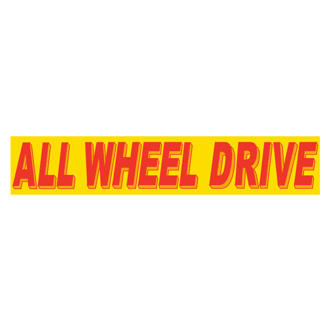 Yellow & Red Slogan Stickers