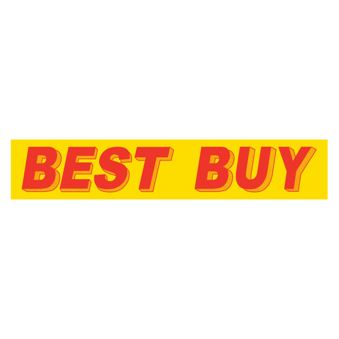 Yellow & Red Slogan Stickers