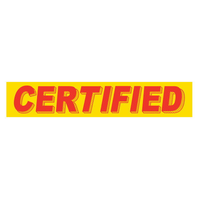 Yellow & Red Slogan Stickers