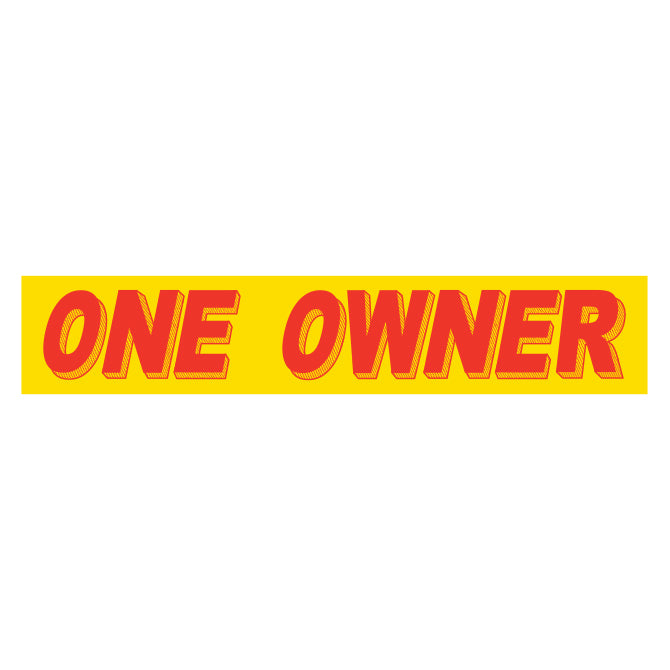 Yellow & Red Slogan Stickers