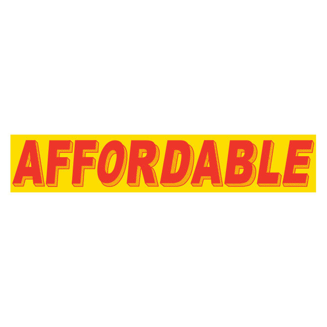 Yellow & Red Slogan Stickers