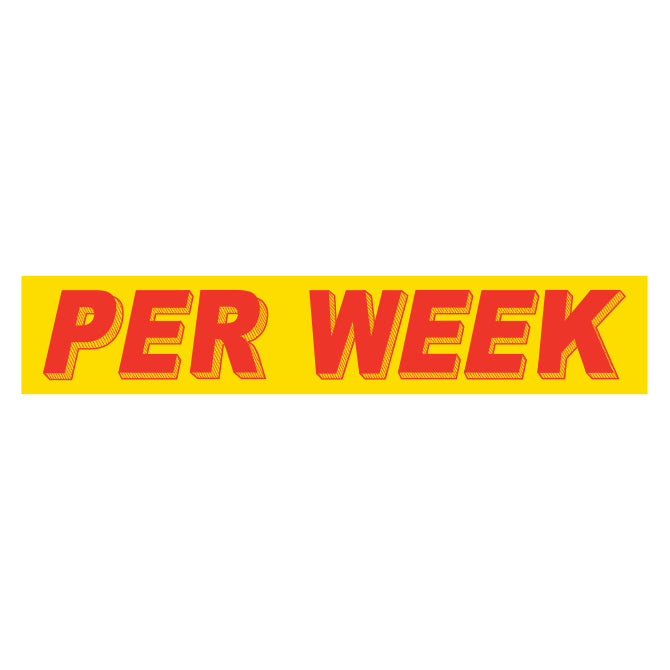 Yellow & Red Slogan Stickers