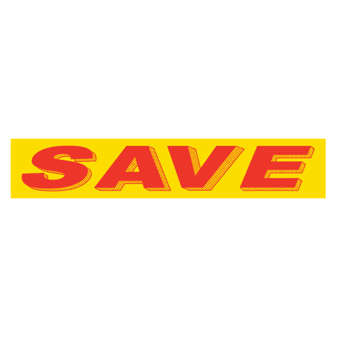 Yellow & Red Slogan Stickers
