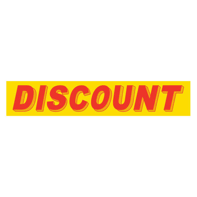 Yellow & Red Slogan Stickers