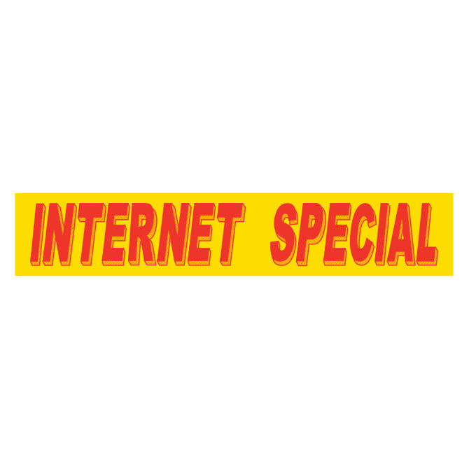 Yellow & Red Slogan Stickers