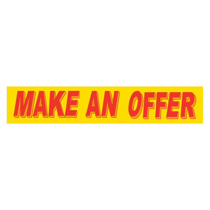 Yellow & Red Slogan Stickers