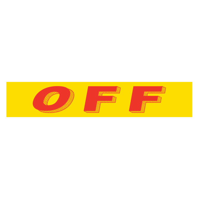 Yellow & Red Slogan Stickers