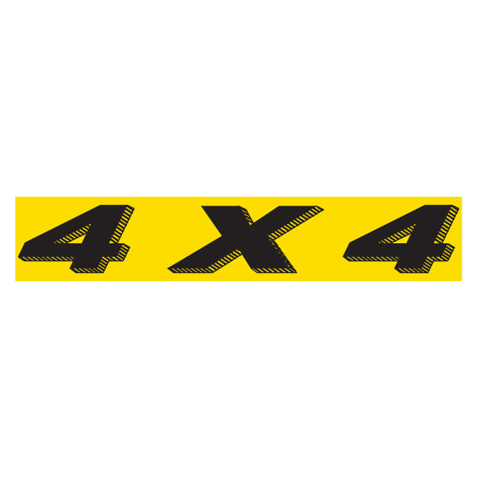 Yellow & Black Slogan Stickers