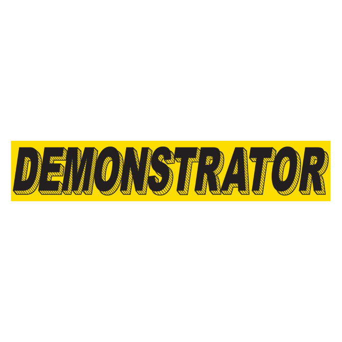 Yellow & Black Slogan Stickers