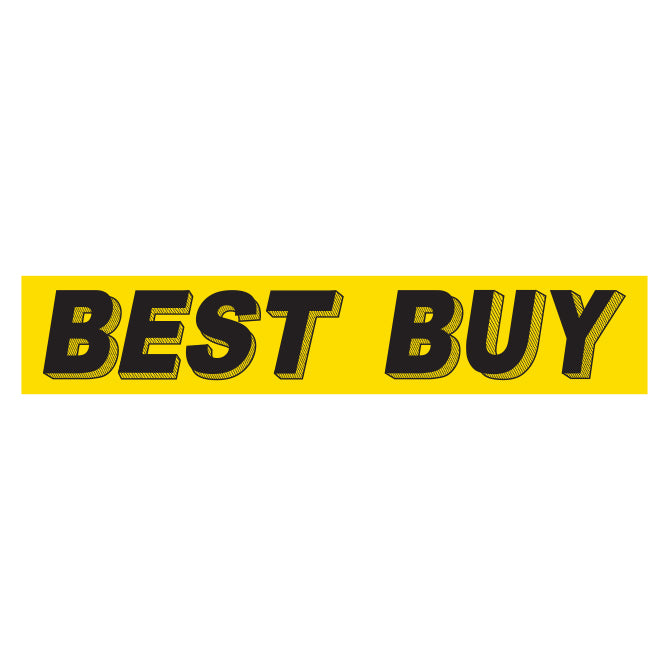 Yellow & Black Slogan Stickers