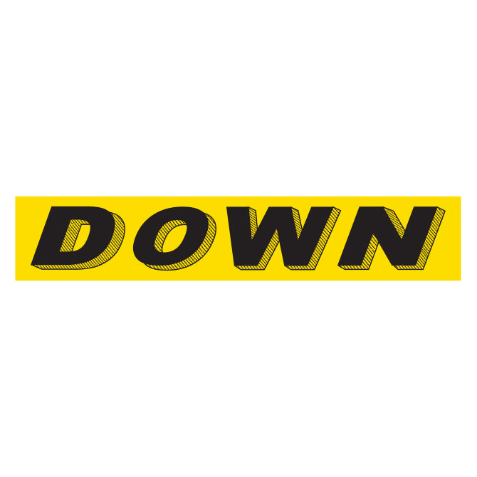 Yellow & Black Slogan Stickers