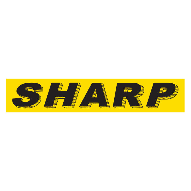 Yellow & Black Slogan Stickers