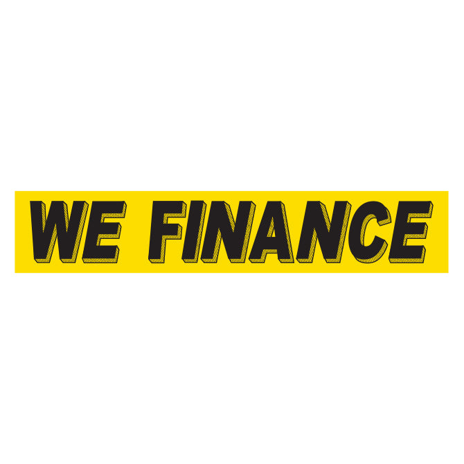 Yellow & Black Slogan Stickers