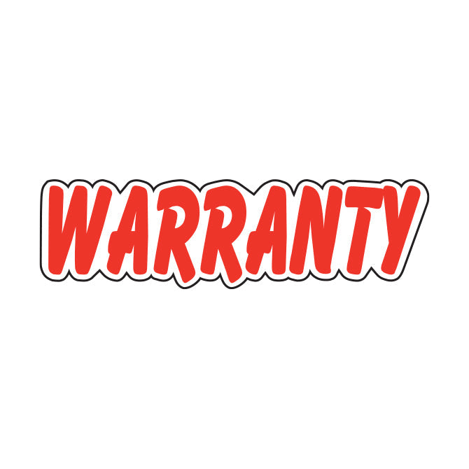 Red & White Die Cut Slogan Stickers