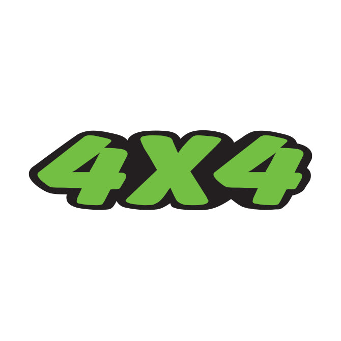 Green & Black Die Cut Slogan Stickers